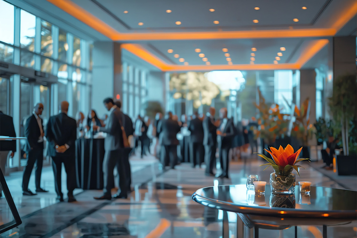 salón de evento corporativo elegante